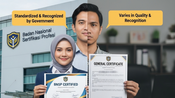 Perbedaan Sertifikasi BNSP dengan Sertifikat Non-BNSP
